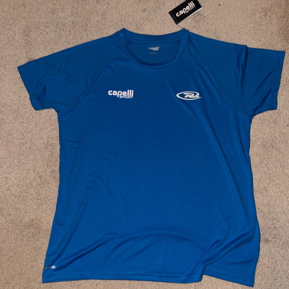 Women’s Rush Capelli large top soccer new with tags